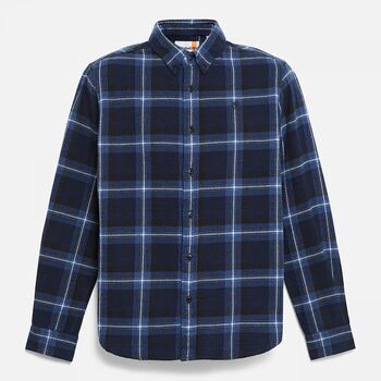 Timberland Overhemd Lange Mouw  TB0A44XQV821 FLANNEL CHECK-MISWEIGHT PEACOAT YD