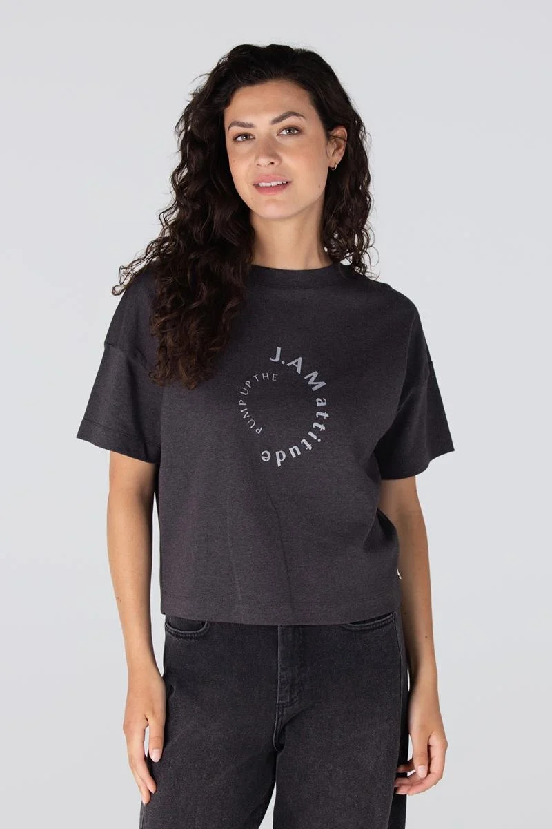Jansen Amsterdam Lara shirt co138 antraciet