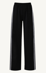 The Musthaves Straight Leg Lace Detail Broek Zwart