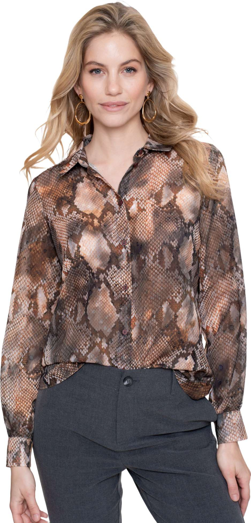 Geisha Blouse grey