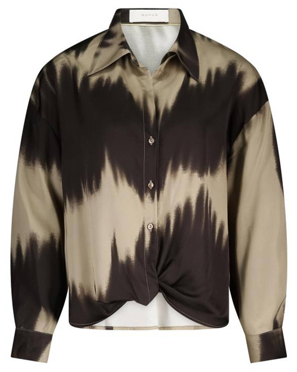 Nukus Blouse lange mouw nkf02064 iris