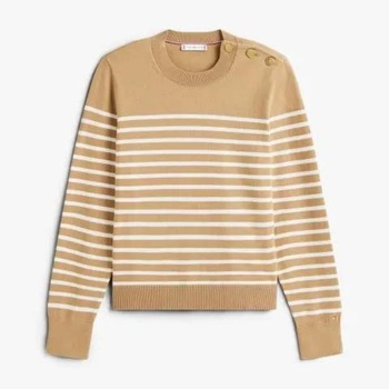 Tommy Hilfiger Trui  CO JERSEY MID GG LS GOLD