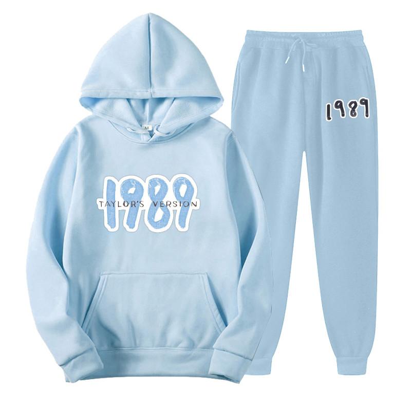 New Movement Taylor The Eras Tour Mannen Sweater Hoodie + Joggingbroek Midnight Album Swift Print Trainingspak Sportkleding Dameskleding 2 Delige set S