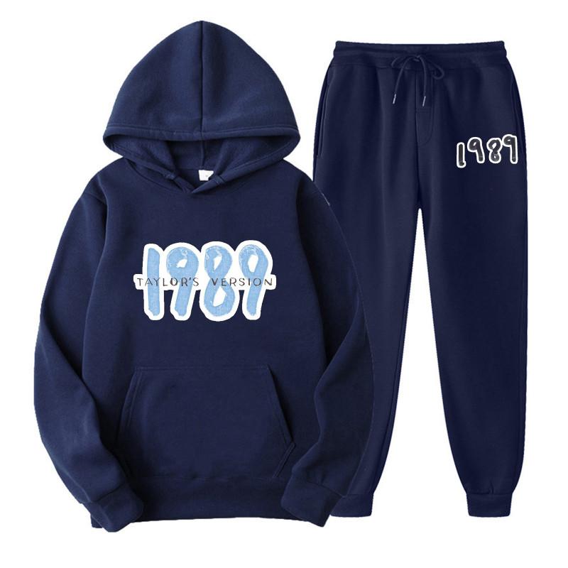 New Movement Taylor The Eras Tour Mannen Sweater Hoodie + Joggingbroek Midnight Album Swift Print Trainingspak Sportkleding Dameskleding 2 Delige set S