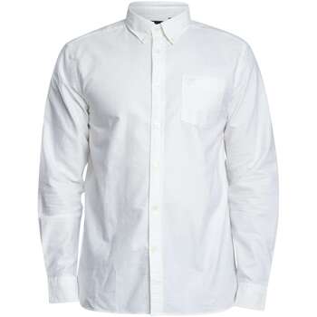 Lyle & Scott Overhemd Lange Mouw Lyle & Scott Tonal Eagle Plain Oxford Shirt