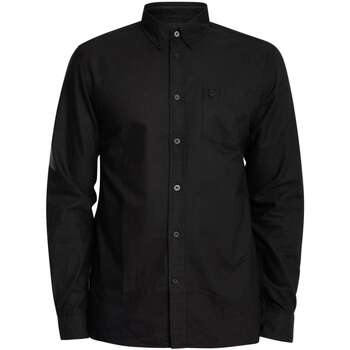 Lyle & Scott Overhemd Lange Mouw Lyle & Scott Tonal Eagle Plain Oxford Shirt