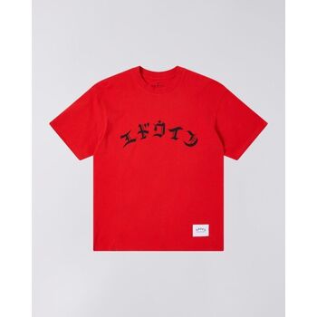 Edwin T-shirt Korte Mouw  I034162.-3F8.67 FIERY RED