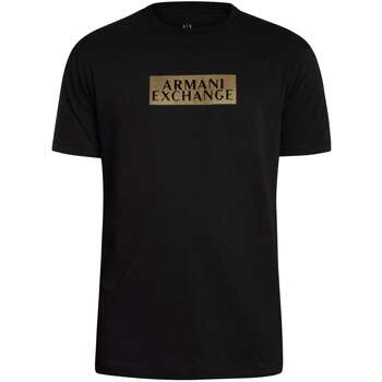 EAX T-shirt Korte Mouw  T-shirt met diagonaal logo