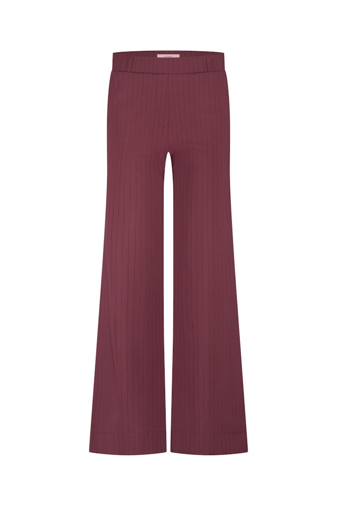 Studio Anneloes Luz stripe trouser bordeaux