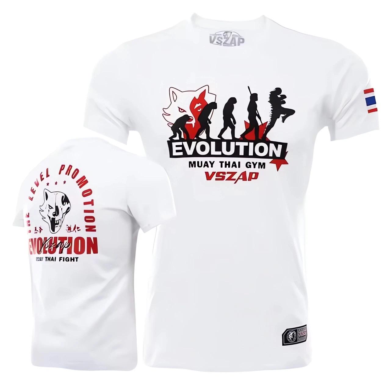 Laoxu Zomer ademende Combat Boks Training Kleding Muay Thai Heren T-shirt Korte Mouw Losse Top Casual Snel Drogend T-shirt 6XL M