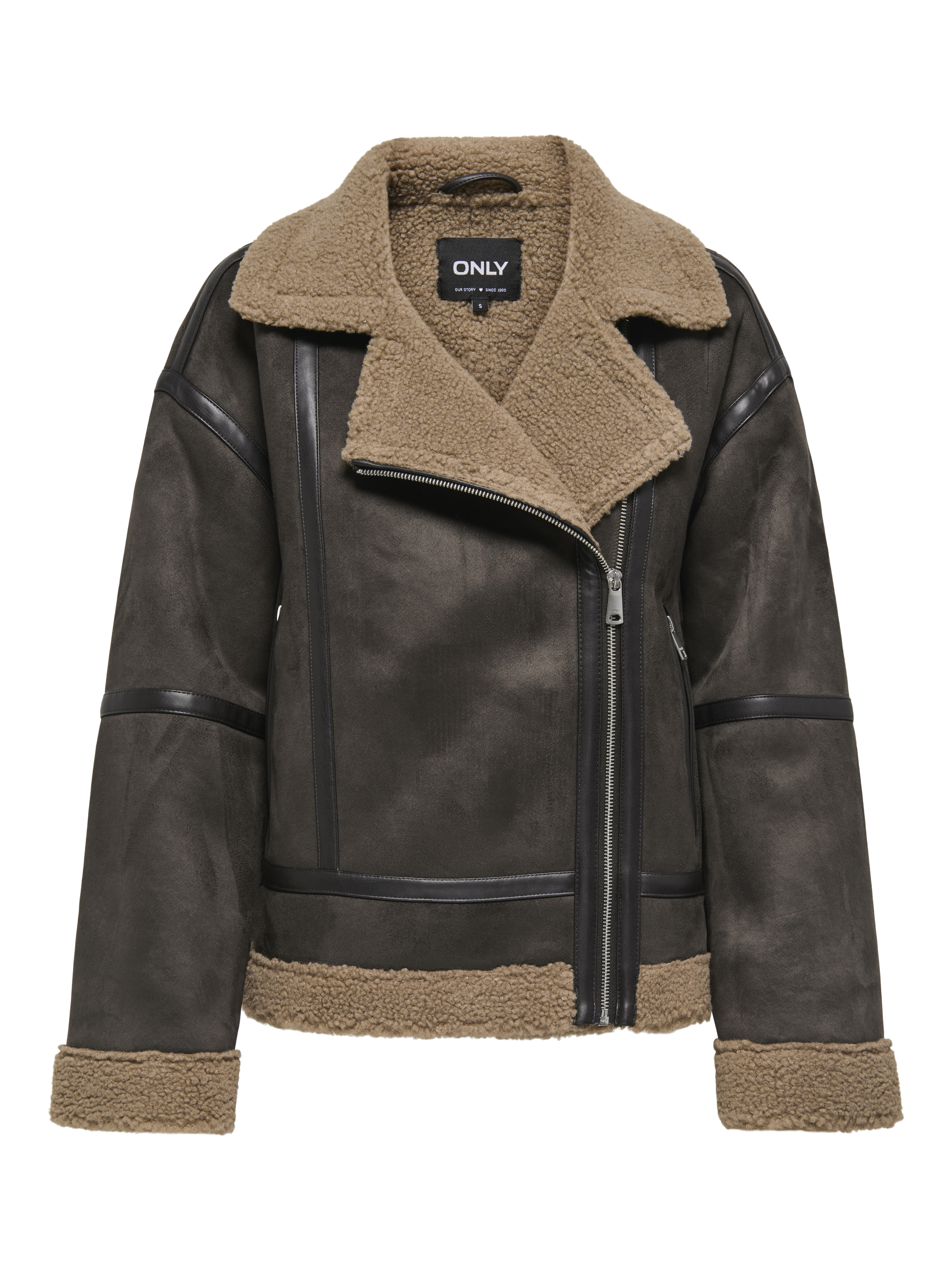 Only onlkendra life bond oversizjacket c 15348991 chocolate torte