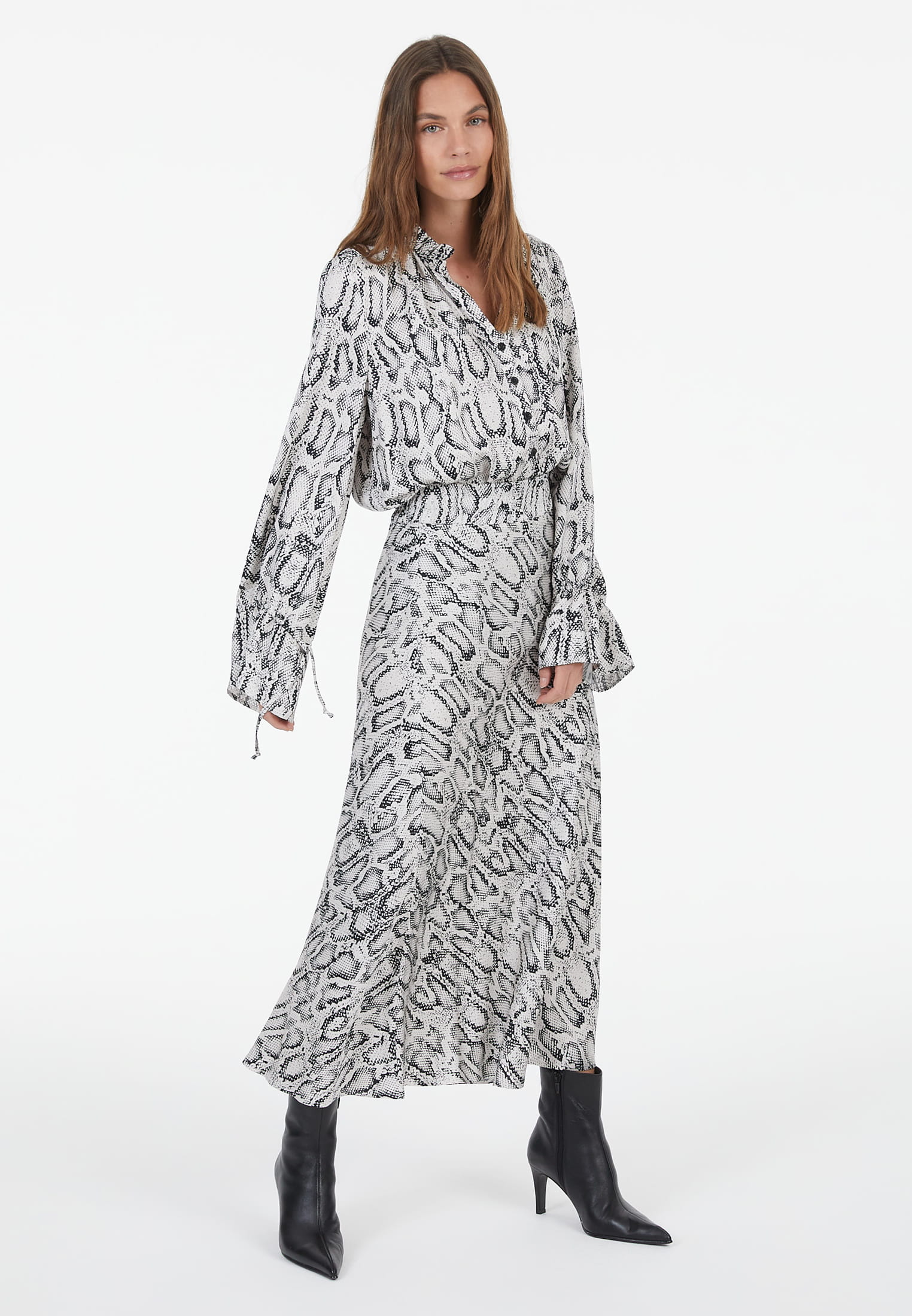 MARC AUREL Rock mit Snakeprint
