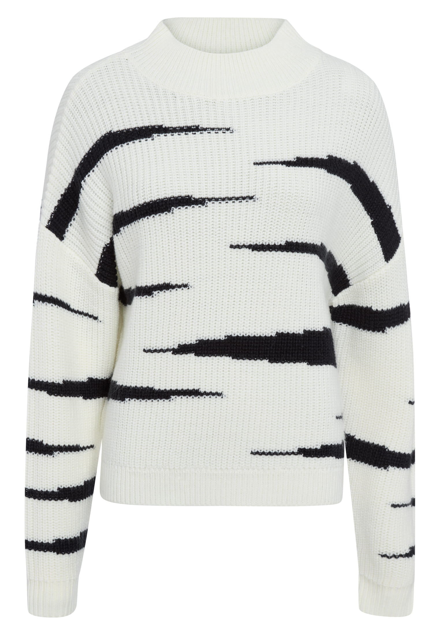 MARC AUREL Pullover mit Kontrast-Intarsien