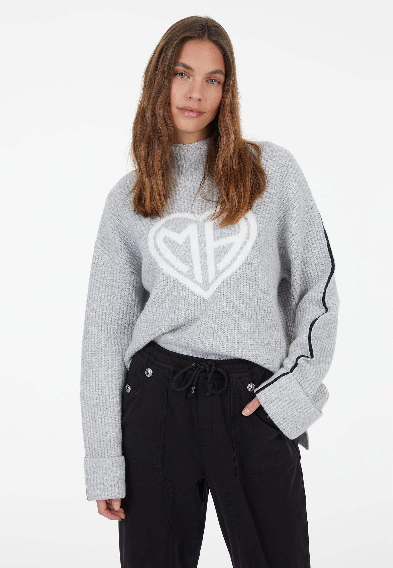 MARC AUREL Pullover in Rippen-Optik