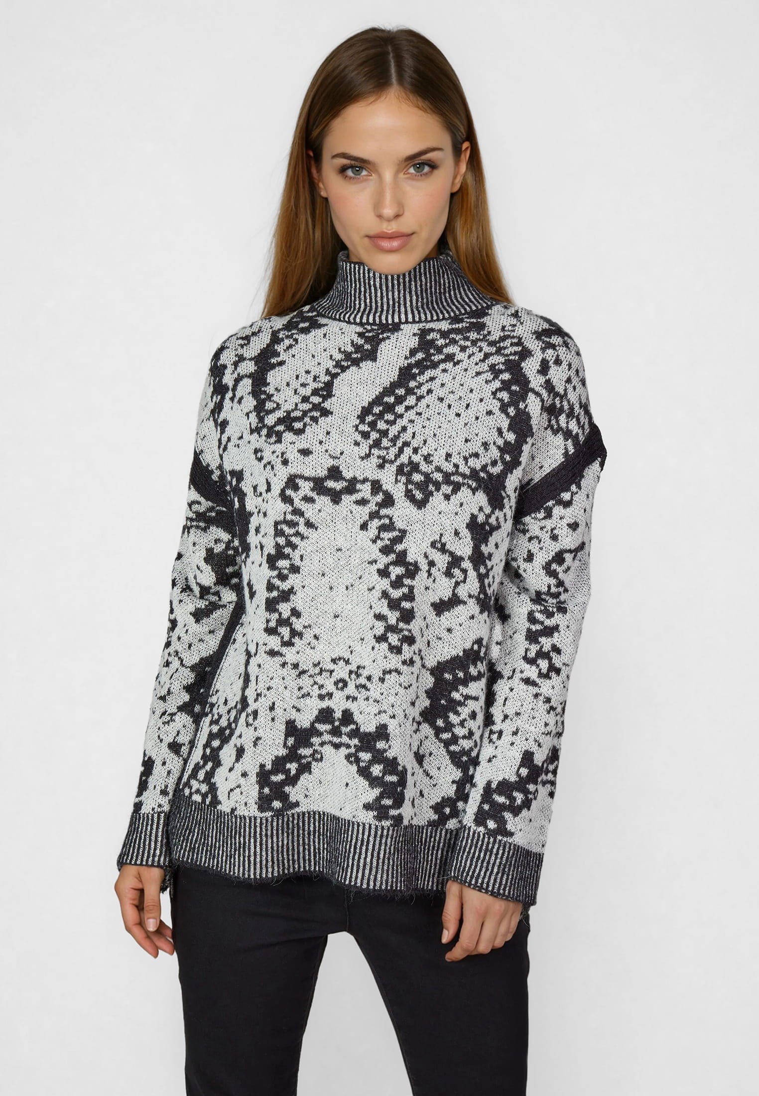 MARC AUREL Pullover mit Jacquard-Muster