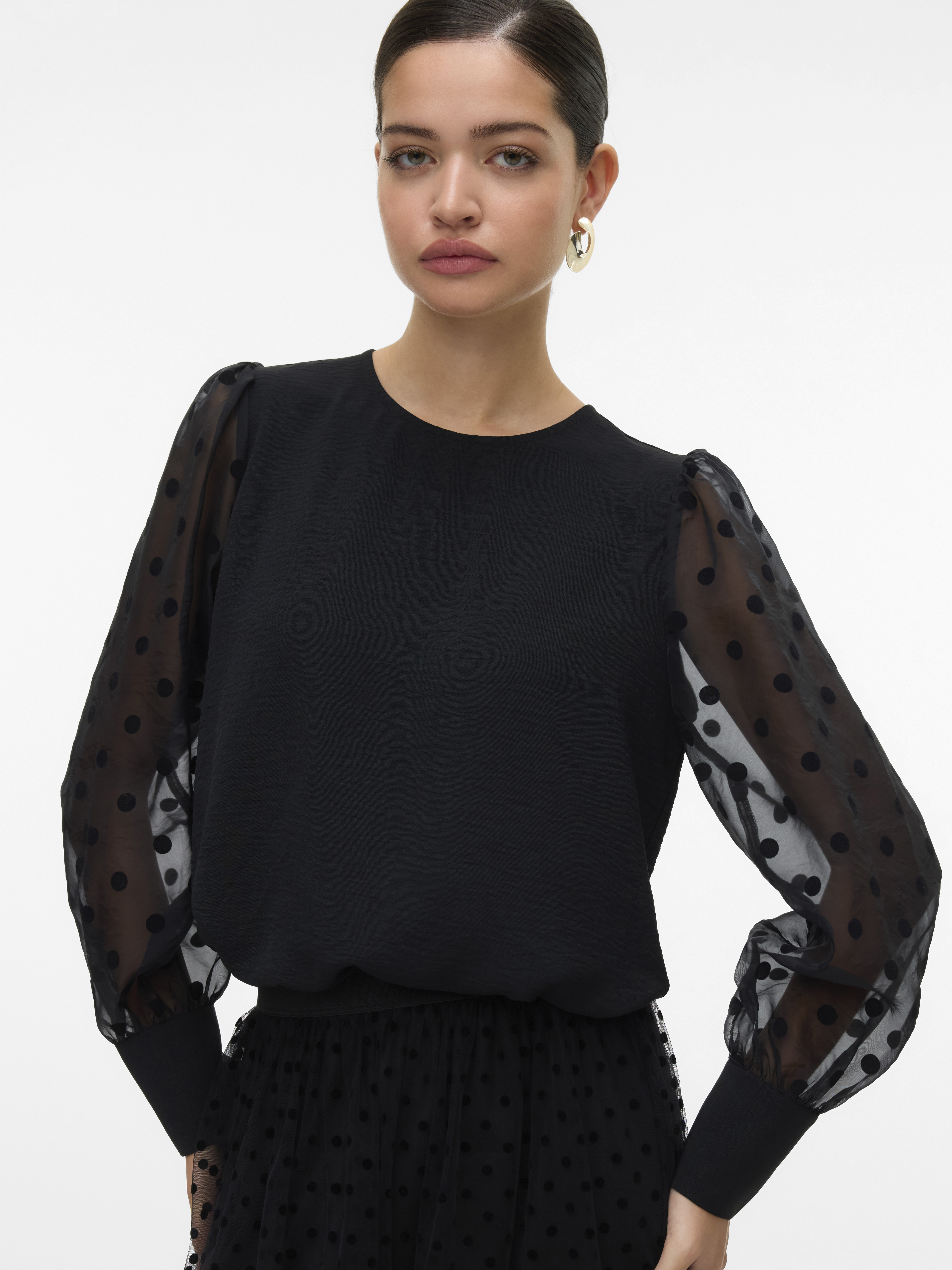 Vero Moda Vmalva detail ls top wvn