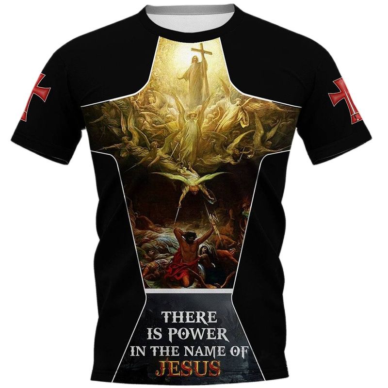 ETST 03 Christian Jesus Katholieke Print Heren T-shirts Zomer Polyester Ronde Hals Losse Korte Mouw Mannelijke Tops Oversized T-shirt Voor Mannen 6XL