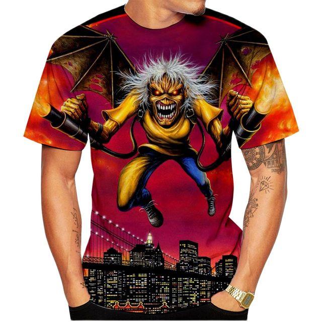 ETST WENDY 005 Klassieke Gothic Horror Schedel 3D Print T-shirt Nieuwe Mode mannen T-shirts Hiphop Streetwear Harajuku Mannen Korte mouwen Vitage Tee XL