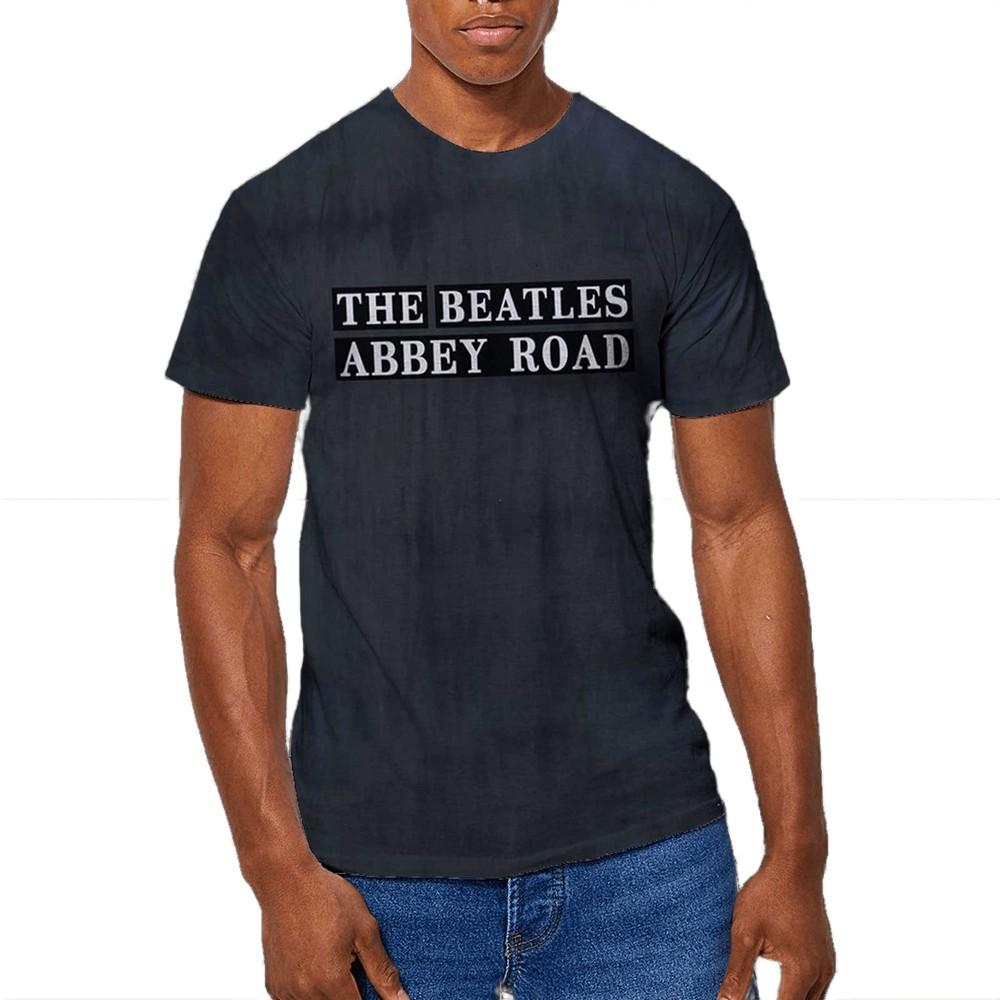 The Beatles Unisex volwassen Abbey Road Sign Dip Dye T-shirt XXL