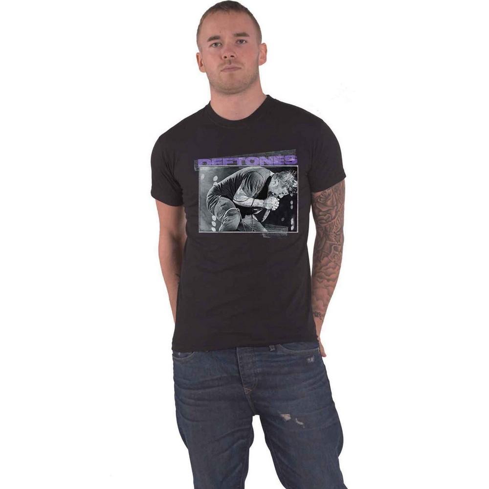 Deftones Unisex volwassen chino Live Photo katoenen T-shirt L