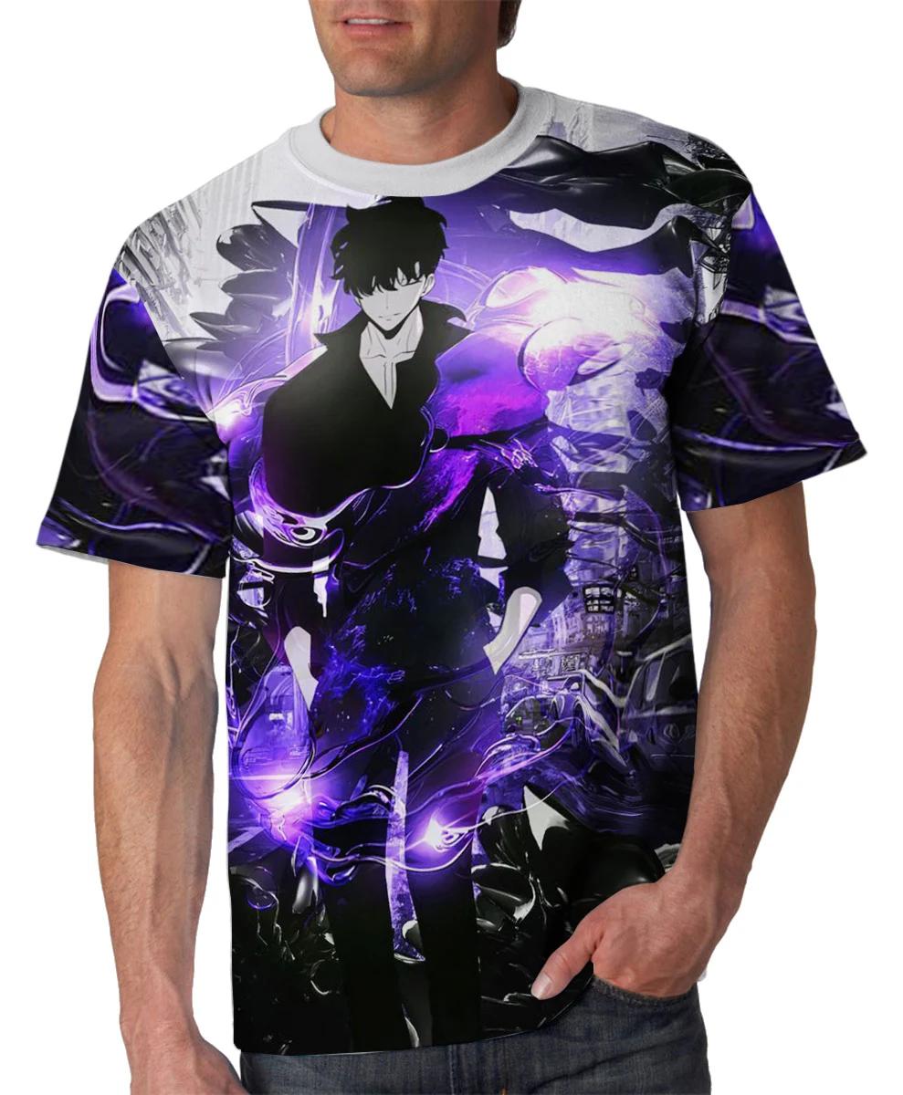 Laoxu Solo Level Anime Comics 3D-geprint T-shirt Street Fashion Heren- en Dames Gepersonaliseerde Extra Grote Ronde Hals Kindertop XXL