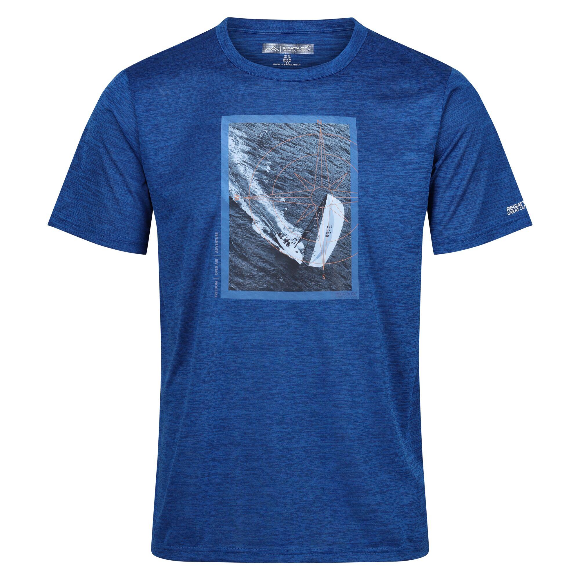 Regatta Heren Fingal VIII Zeilboot Marl T-shirt M