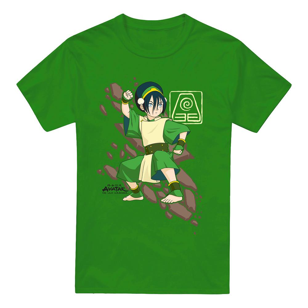 Pertemba FR - Apparel Avatar: The Last Airbender Heren Rock Slide Toph T-shirt L