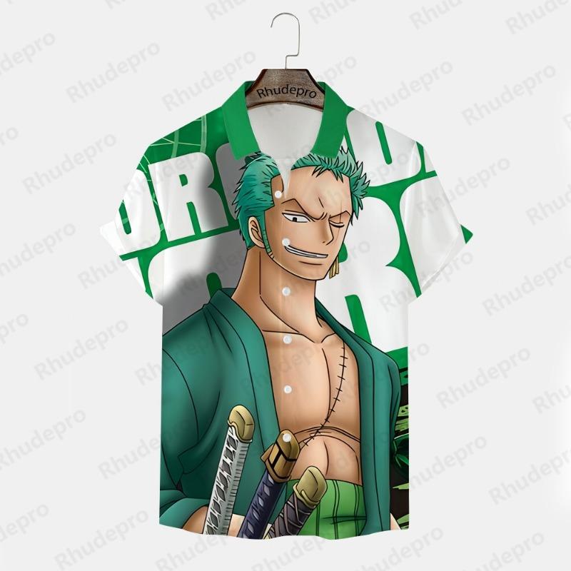 ETST0012 Men's Shirt Printed Y2k Harajuku Style Goku 2024 Trend Anime Short Sleeve Clothing New T-shirts Tops S