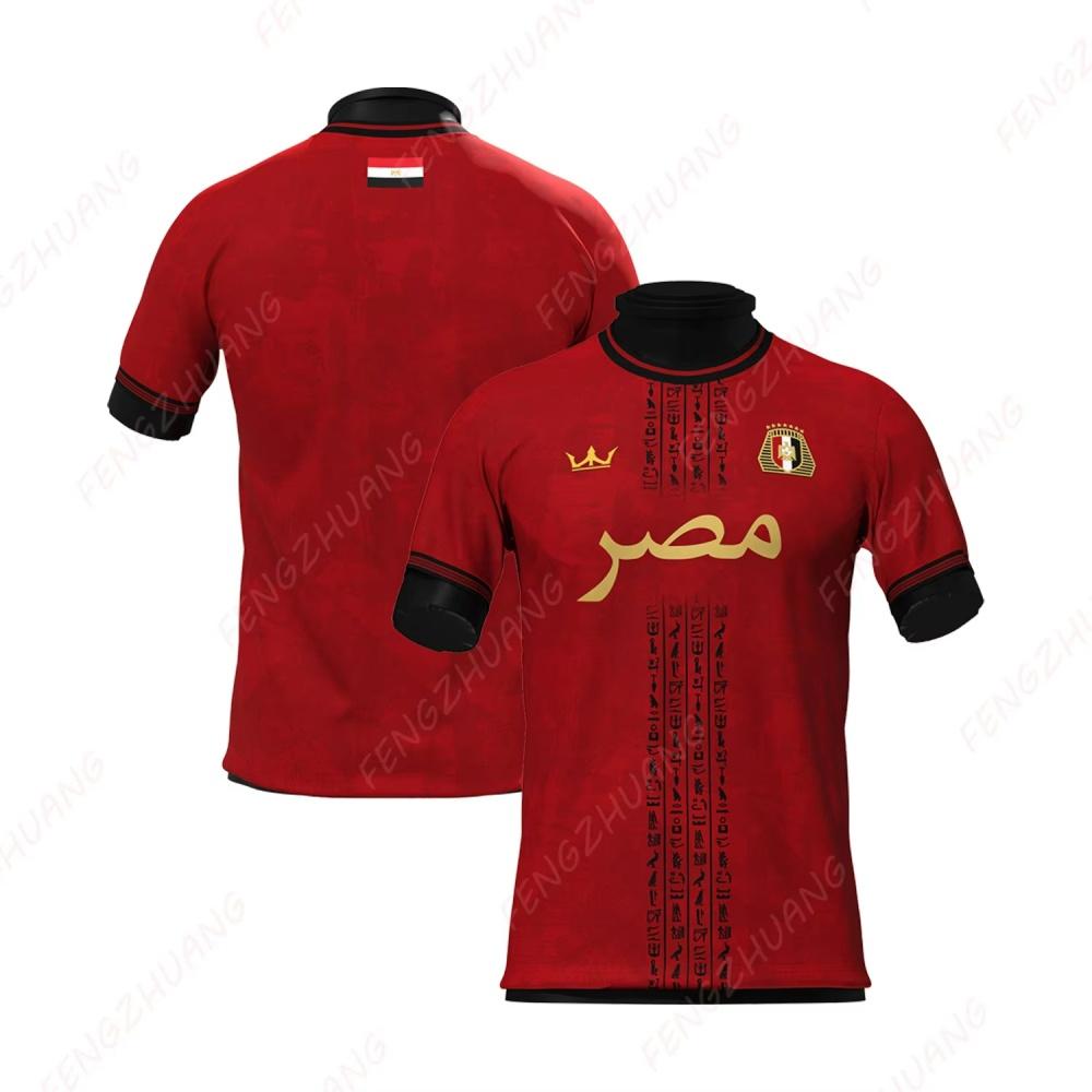 Haijian02 Egypt Football Jersey Unisex Casual Tee Faddish Comfortable T-Shirt 3d Printing High Quality Dry Quickly Men's Women's T-Shirt M