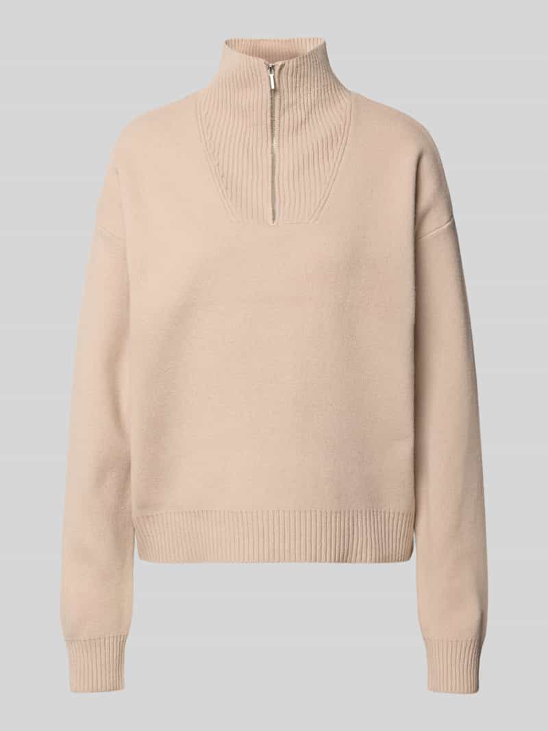 Pieces Schipperstrui PCOREE LS HALF ZIP KNIT PWP BC