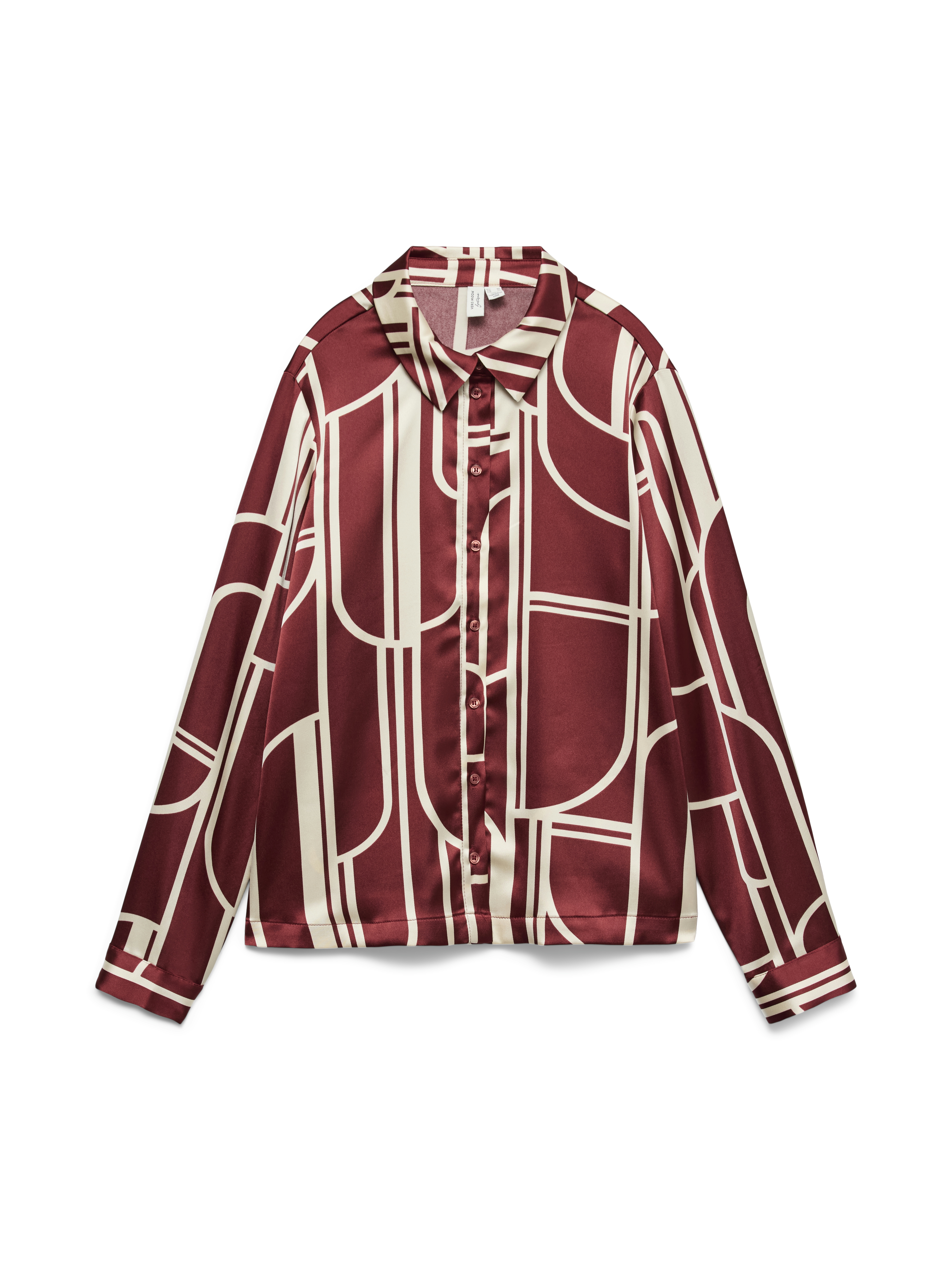 Vero Moda vmhadley l/s shirt wvn btq ga 10337380 syrah