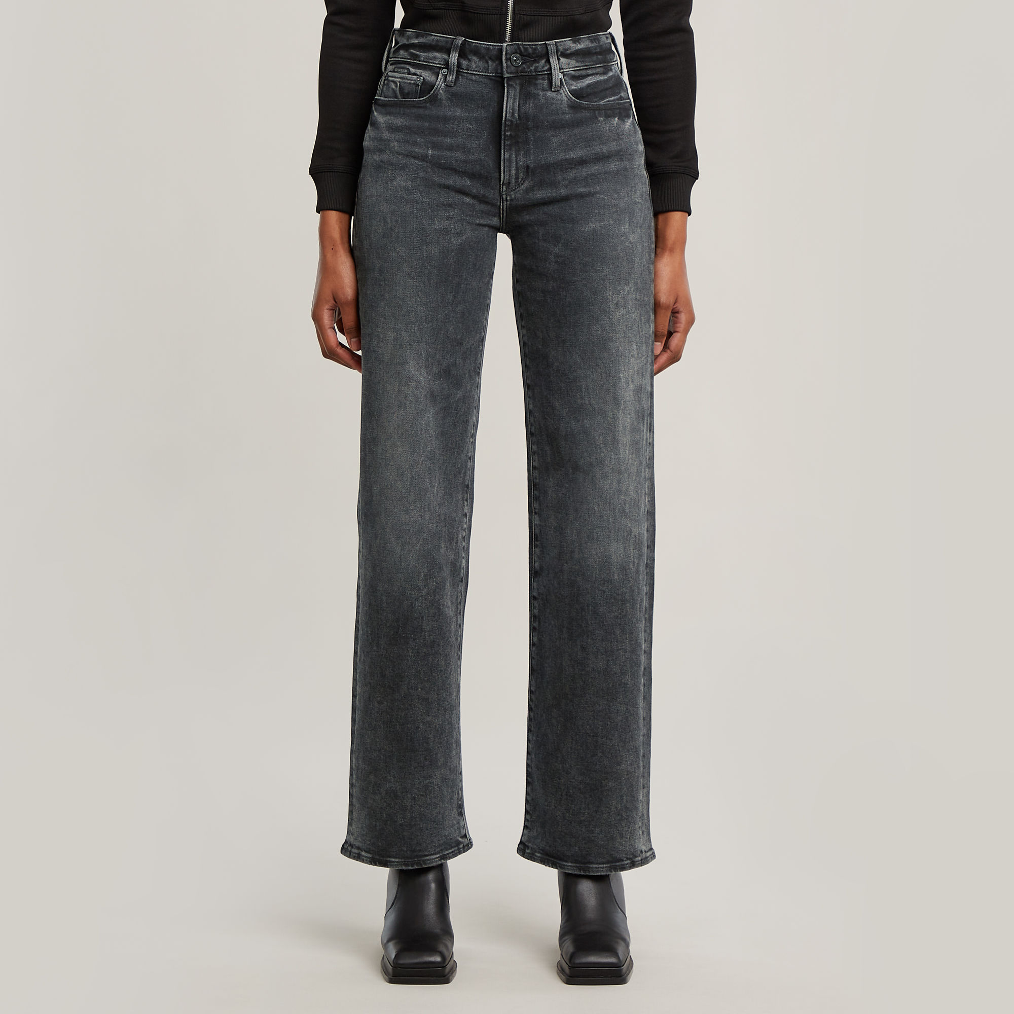 G-Star RAW 3301 Shape Straight Jeans - Zwart - Dames