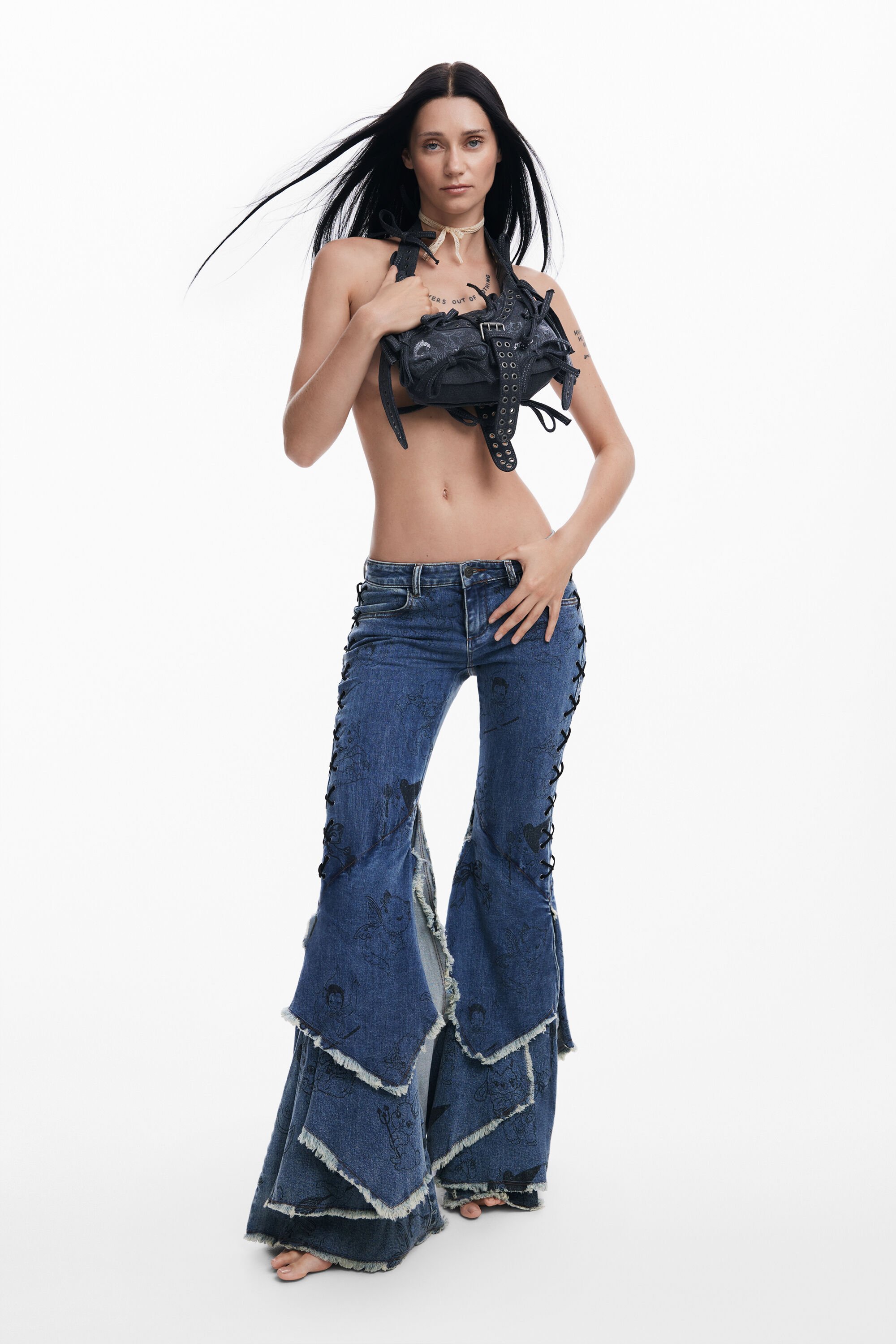Desigual María Escoté jeans - BLUE