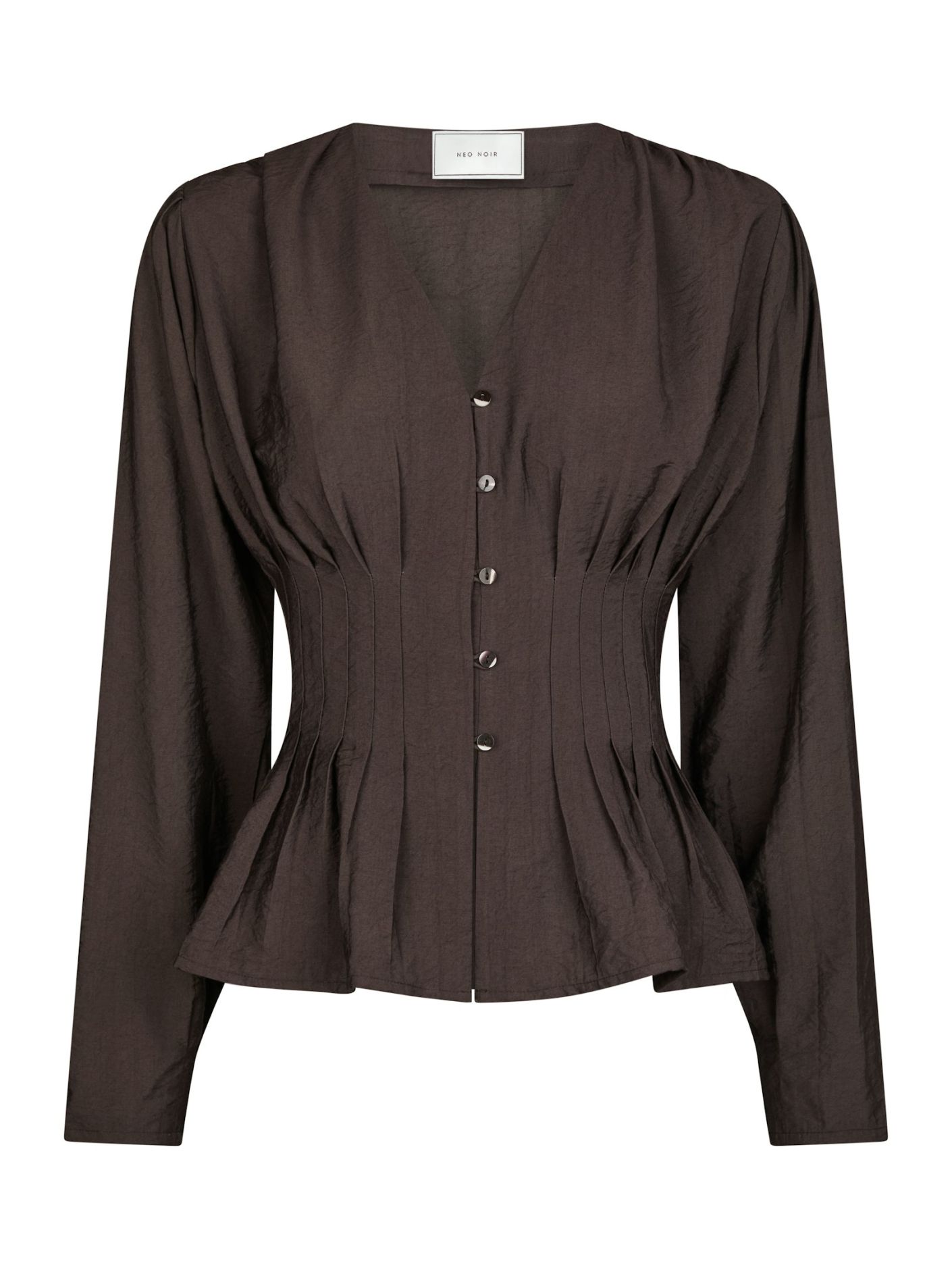Neo Noir alsie blouse 166655 676 dark brown