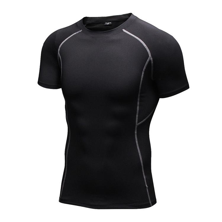 YOUNAXIN Sport-T-shirts voor heren Hardlopen Fietsen Bodybuilding Fitness Training met korte mouwen Jogging-shirts Buiten Tops S