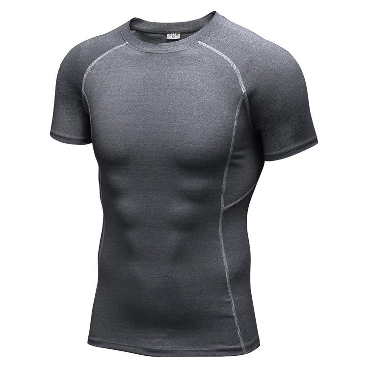YOUNAXIN Sport-T-shirts voor heren Hardlopen Fietsen Bodybuilding Fitness Training met korte mouwen Jogging-shirts Buiten Tops M