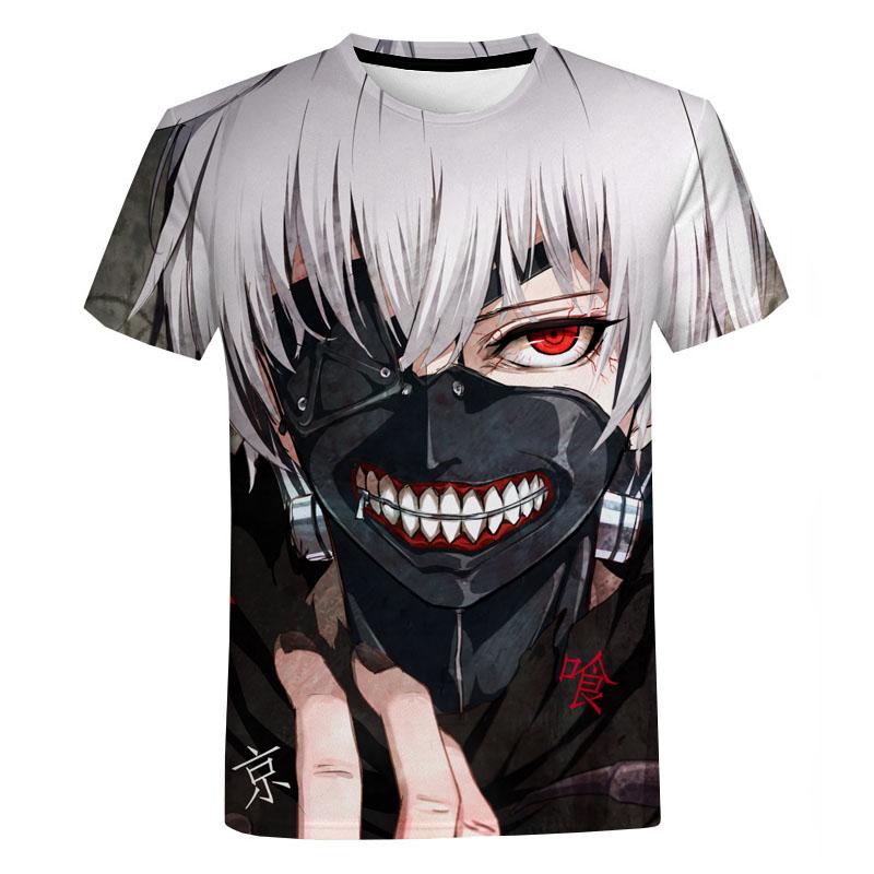 Baibao QIQI Tokyo Ghoul Grafische T-shirt voor Mannen Vrouwen Zomer Nieuwe Leisure Oversized T-shirt Mode Harajuku Streetwear Tops Tees L