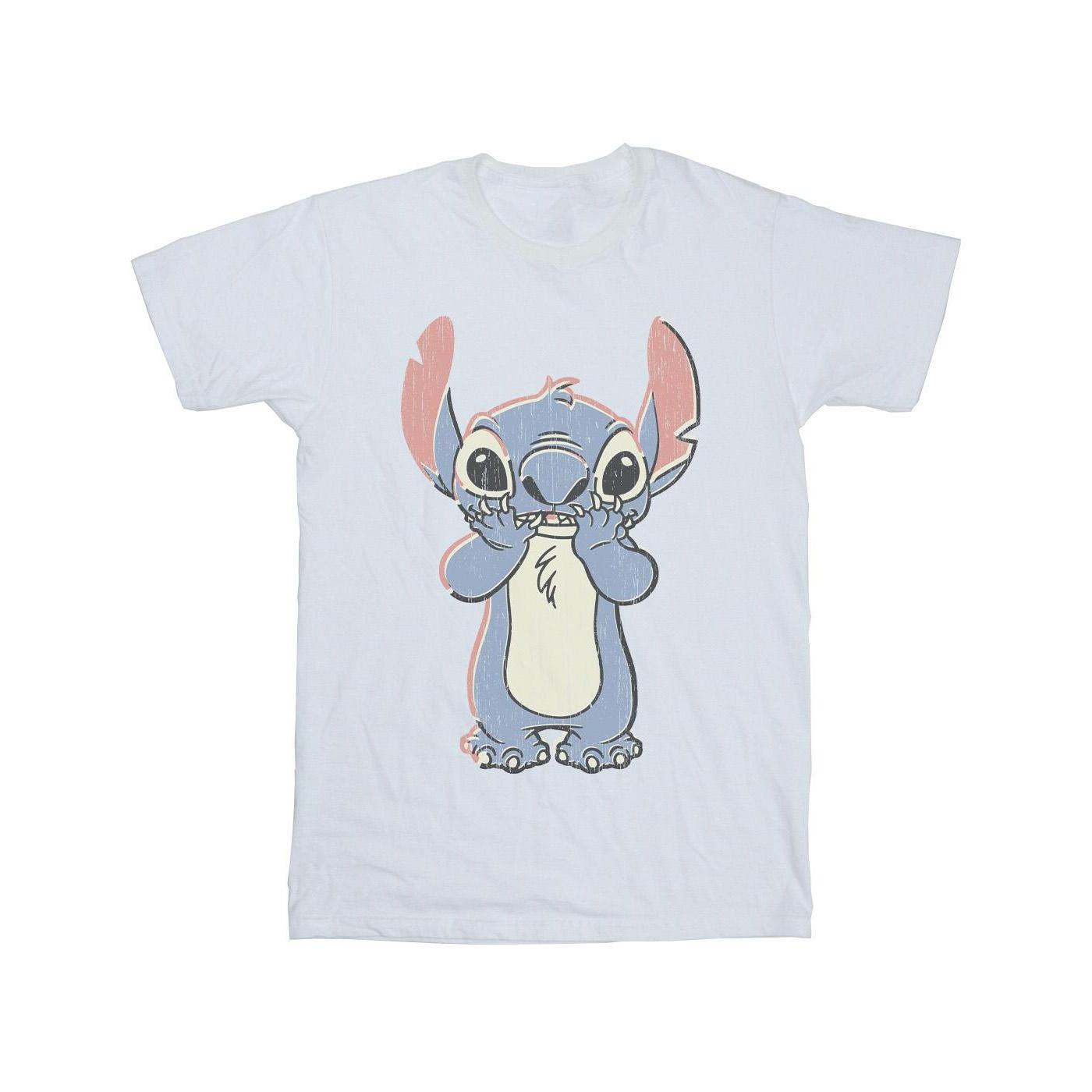 Disney heren Lilo en Stitch T-shirt met grote print L