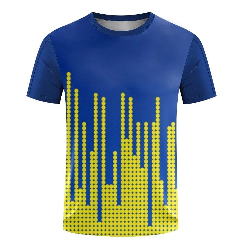 Baibao QIQI Heren T-shirt Korte mouw Sport-T-shirt 3D-printen Aanpasbare teamnaam Logo Kleding Sneldrogend Modieus O-hals Oversized tops XL