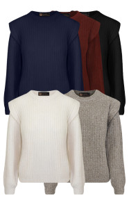 The Musthaves Musthave Deal Knitted Detail Shoulder Truien