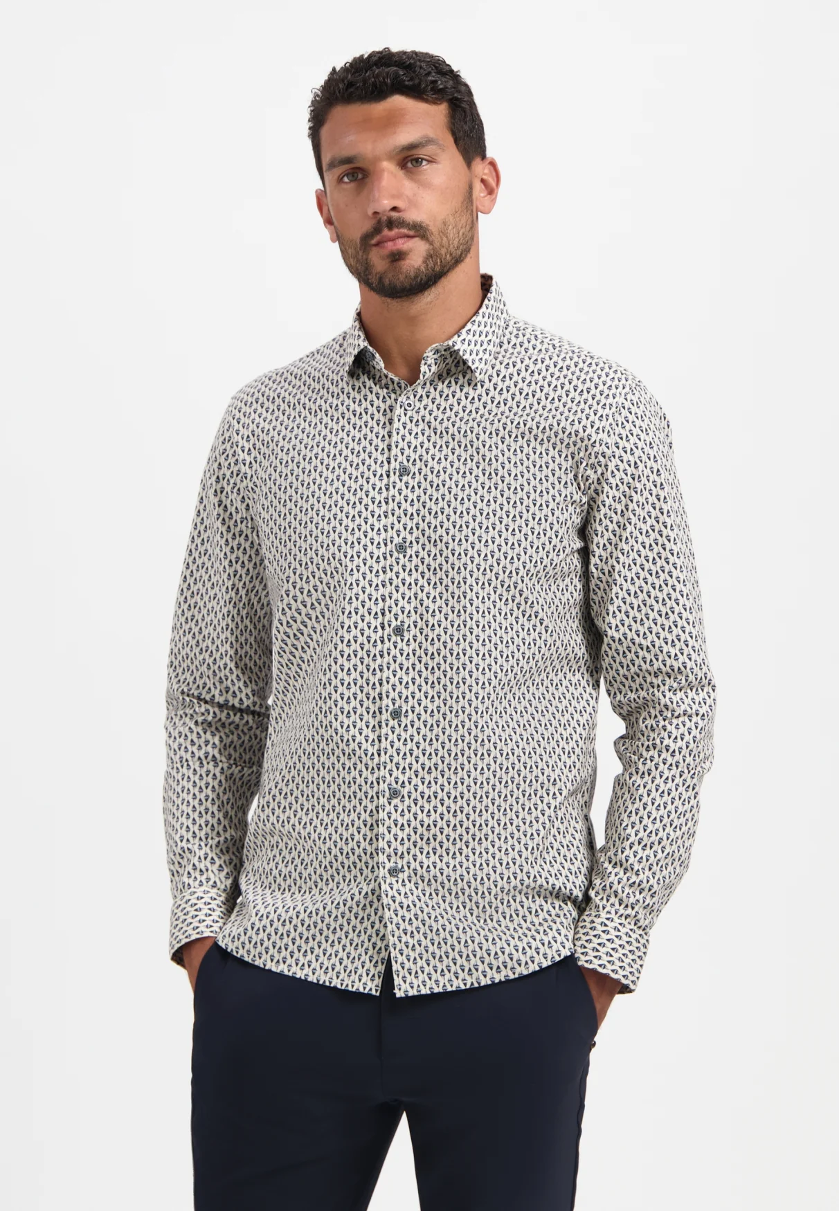 No Excess Heren overhemd 29430922 010 white