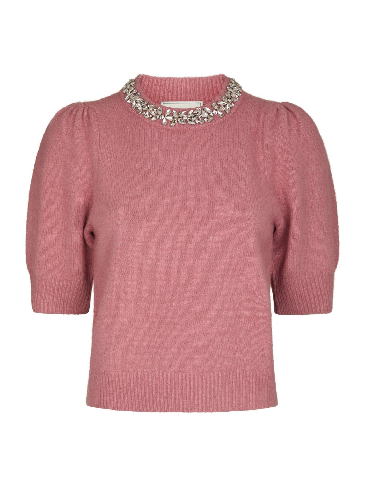 Neo Noir maia stone knit blouse 162914 165 rose