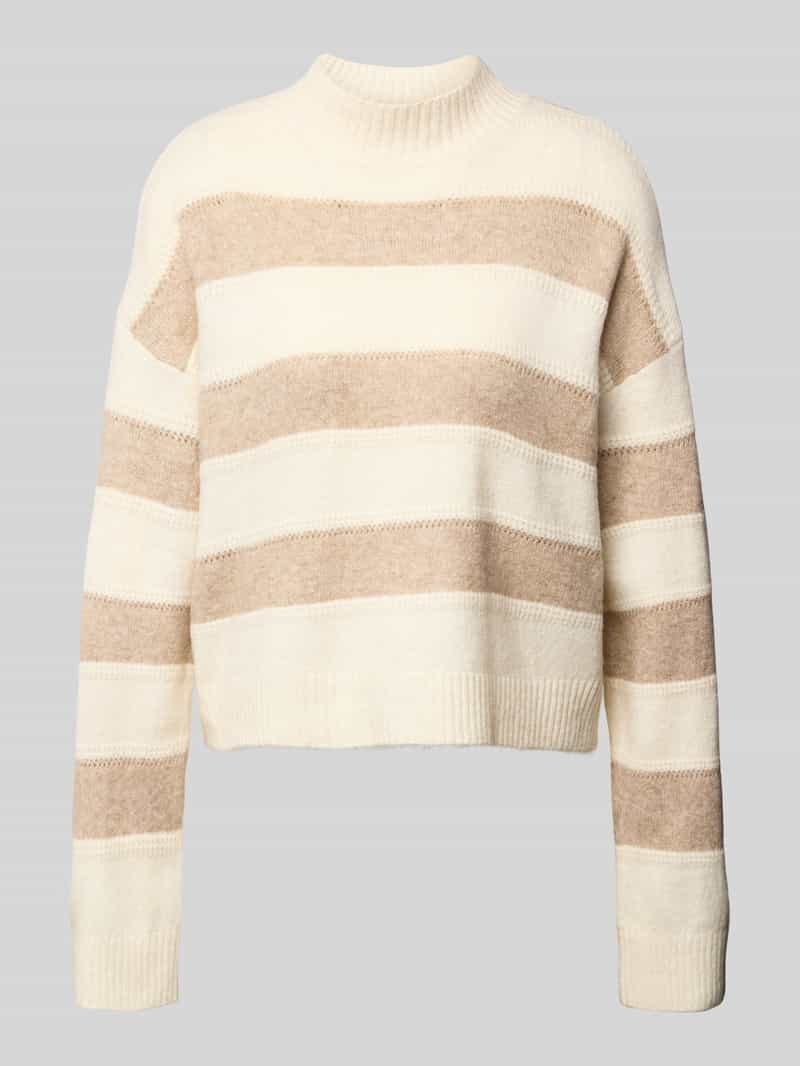 Vero Moda Gebreide trui VMINEZ LS HIGHNECK SHORT PULLOVER BOO