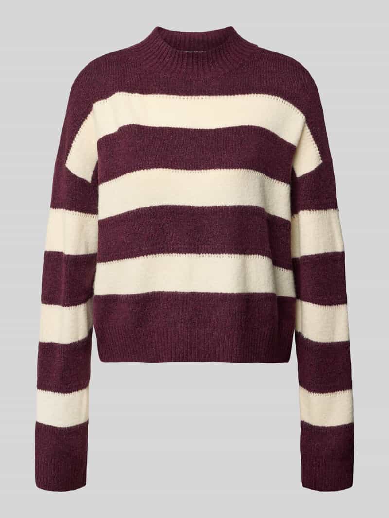 Vero Moda Gebreide trui VMINEZ LS HIGHNECK SHORT PULLOVER BOO