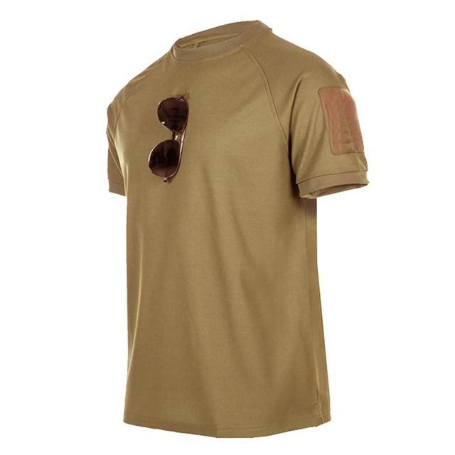 RC BAG Tactische T-shirts Heren Sport Outdoor Militaire Tee Sneldrogend shirt met korte mouwen Wandelen Jacht Army Combat Herenkleding Ademend XXL