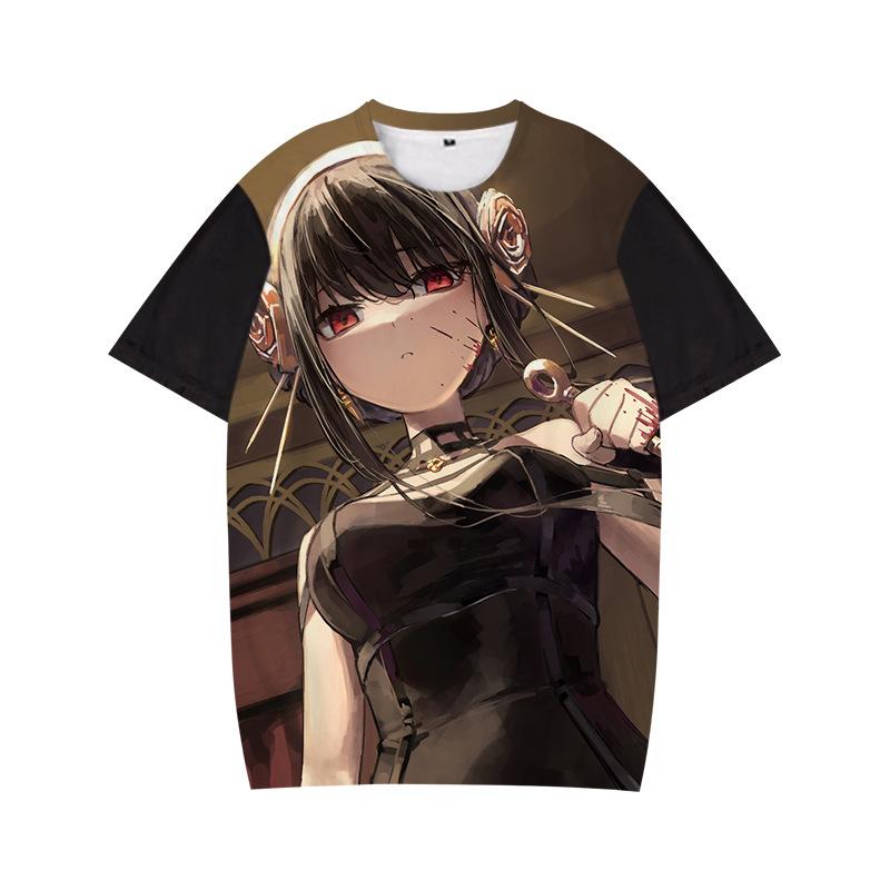 ETST 07 Japanse Anime SPY X FAMILIE T-shirt Mannen Leuke Cartoon Kleding Anya Zomer Tops T-shirt Unisex T-shirt versized T-shirt geschenken XL