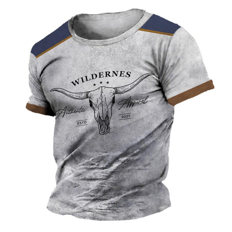 ETST 07 Zomer Mode Mannen Retro Bier grafische t-shirts Europa en Amerika Trend Persoonlijkheid Vintage Gedrukte T-shirts met ronde hals en korte mouwen XL