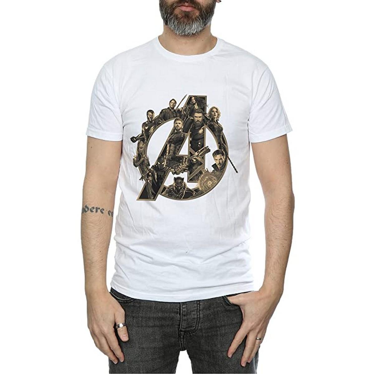 Avengers Infinity War katoenen T-shirt met logo voor heren S