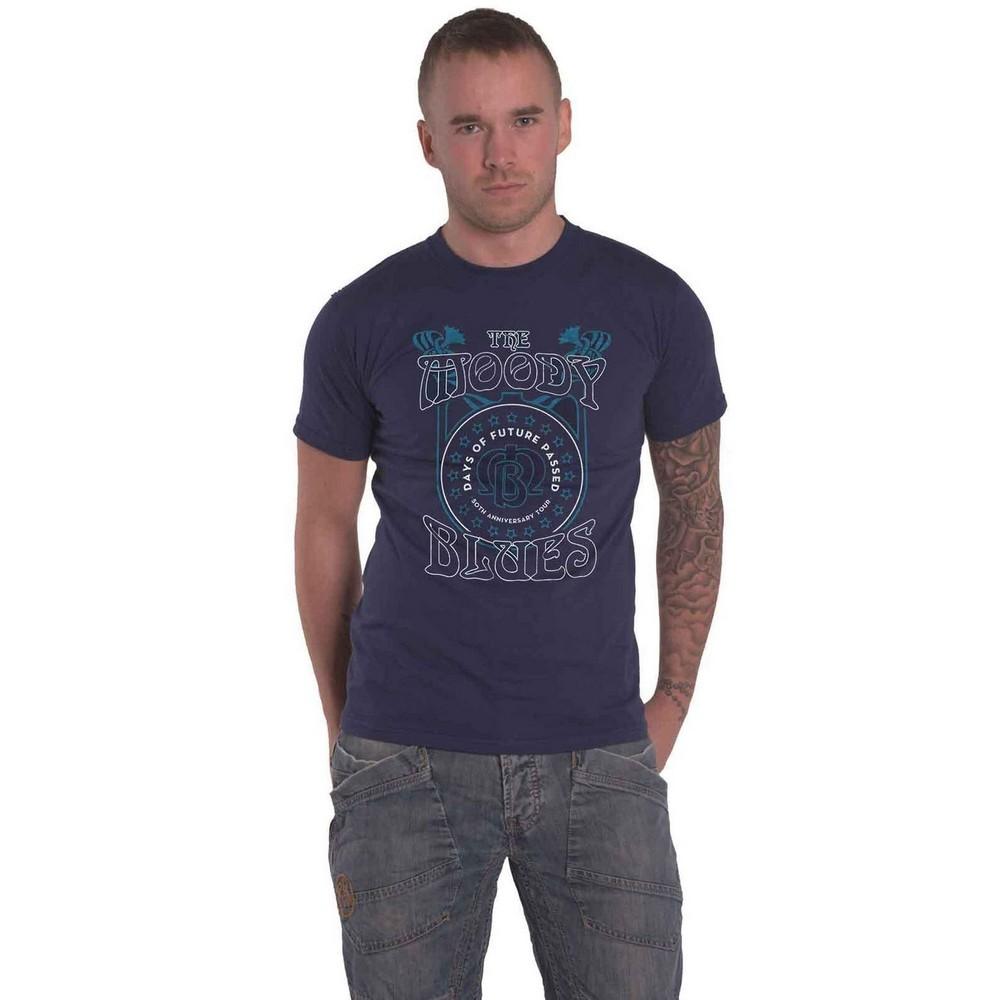 Pertemba FR - Apparel Het Moody Blues unisex volwassen Days Of Future Passed Tour katoenen T-shirt S