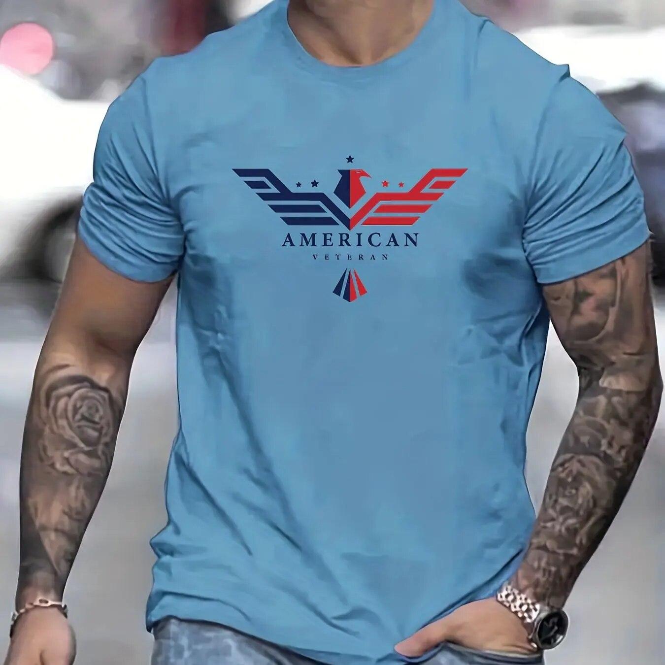 ETST 07 Amerikaanse Camouflage T-shirt Voor Mannen Veteraan 3d Print Tops Tees Soldaten T-Shirt Mode Korte Mouw Oversized Herenkleding M